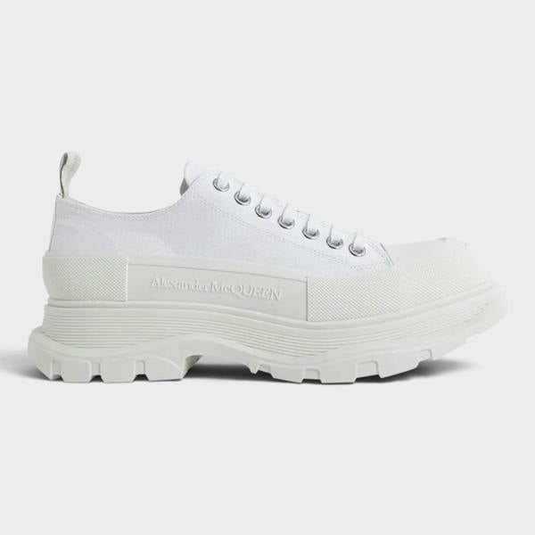 Alexander McQueen Tread Slick Lace Up Triple White