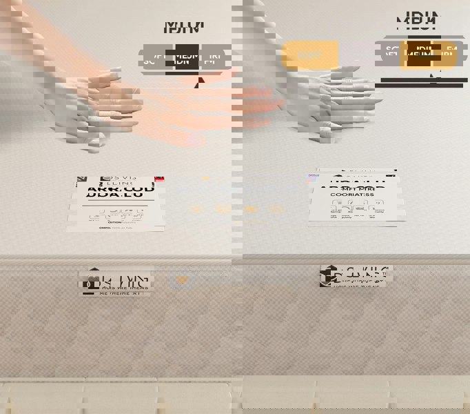 DS Living Eclipse 13.5 Bonnell Spring Mattress with Reflex Foam Layers - 6ft - Super King - Aurora by DS Living