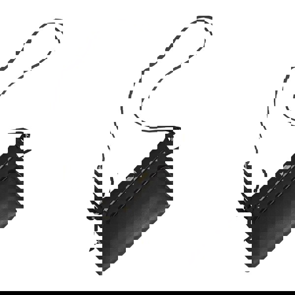 Assots London 'AGATHA' Black Real Soft Pebble Grain Leather Crossbody Bag