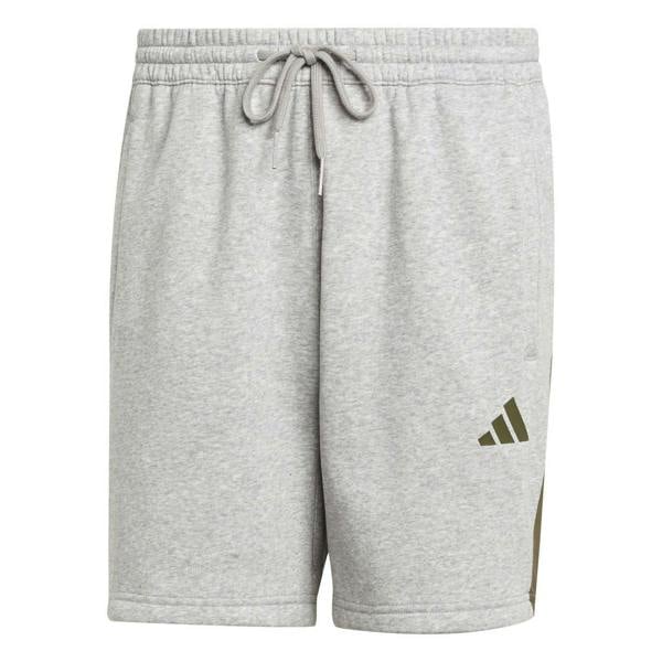Adidas Mens Colour Block Casual Shorts - Grey Heather Marl - 