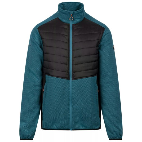 Trespass Mens Hanlonton Fleece AT200 Hybrid Jacket - Bondi Blue