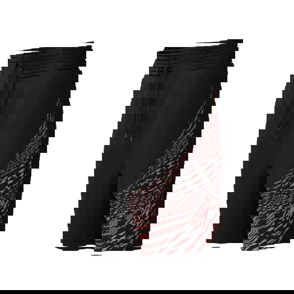 Black Speedo Medley Logo 16’’ watershorts with pink/red abstract design