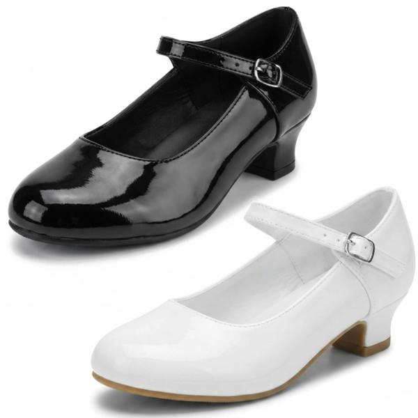 Spot On Girls Spot On Mid Heel Buckle Strap Shoe H3090