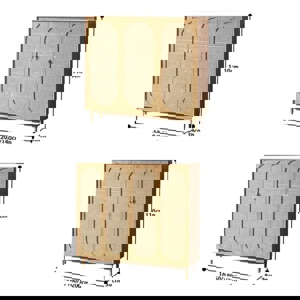 Cheryl Rattan Sideboard, Pine Wood-Rit Concept-Rit Concept