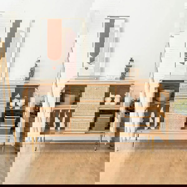 Emmie Sideboard, Natural Rattan & Ash Esche Wood-Weilai Concept-Weilai Concept