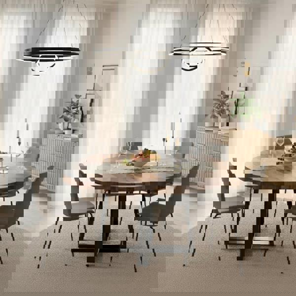 TRL Furniture Walnut Round Dining Table