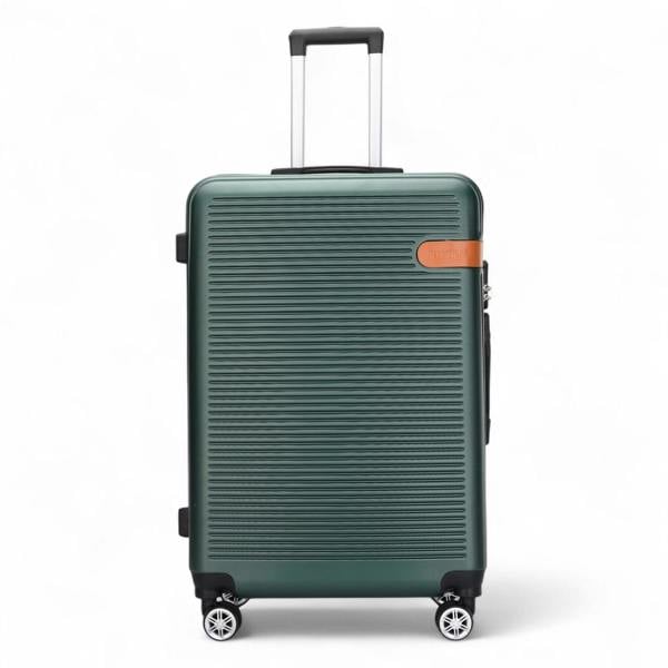 Infinity Luggage Hard Shell Classic Dual 4 Wheel Luggage Suitcase Set