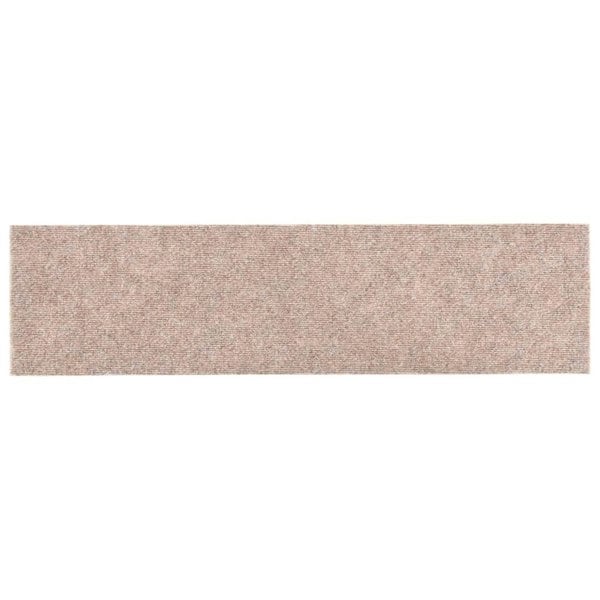 Berkfield Self-adhesive Stair Mats Rectangular 15 pcs 76x20 cm Light Brown