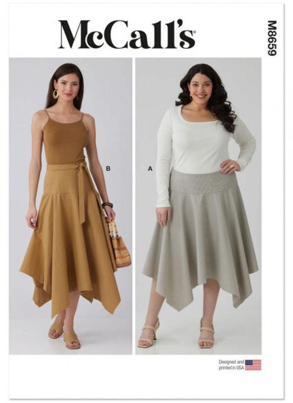 McCalls 8659 Paper Sewing Pattern – Women's Skirt, Easy