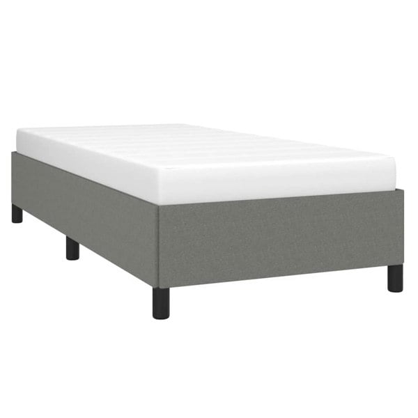 Berkfield Bed Frame Dark Grey 90x190 cm 3FT Single Fabric