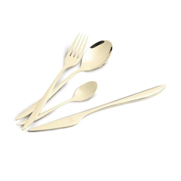 24 Piece Cutlery Set Mirror Champagne FTV0082 Fashion