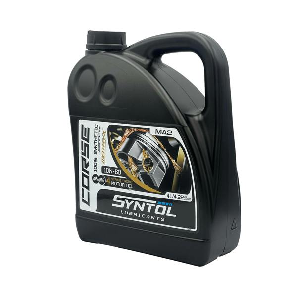Syntol Corse 4T 10W-60 Fully Synthetic Motorcycle Engine Oil Jaso MA/MA2