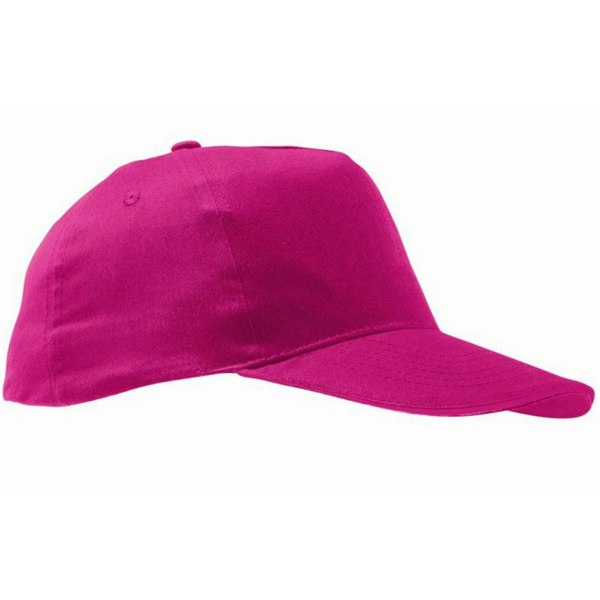 SOLS Unisex Sunny 5 Panel Baseball Cap - Fuchsia