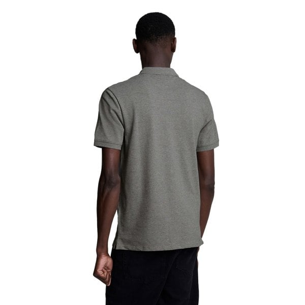 Lyle & Scott Mens Plain Polo Shirt - Mid Grey Marl