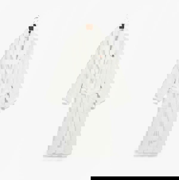 GANT ARCHIVE SHIELD TERRY Unisex Bathrobe White