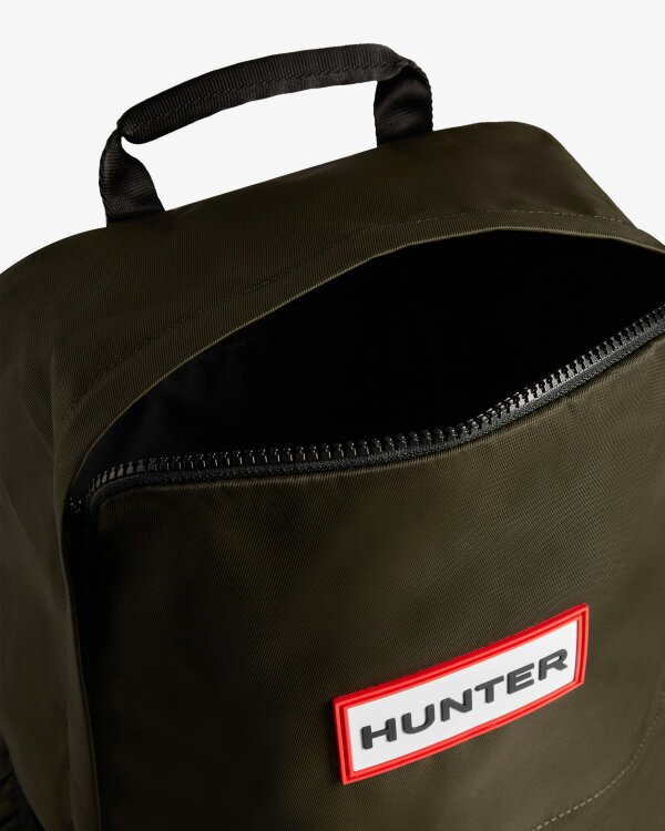 Hunter Nylon Large Backpack - Dark Olive