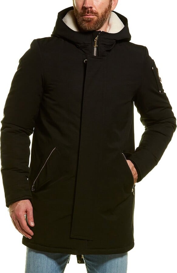 Moose Knuckles Colombier Down Parka Coat - Black