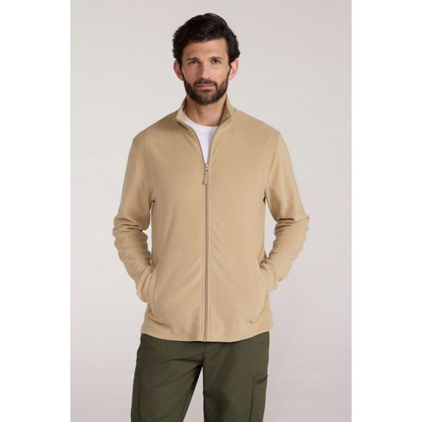 Mountain Warehouse Mens Camber Fleece Jacket - Off White
