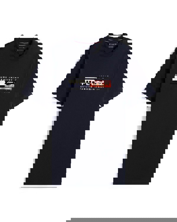 Tommy Hilfiger TH Colour Block Mens Graphic T-Shirt - Desert Sky