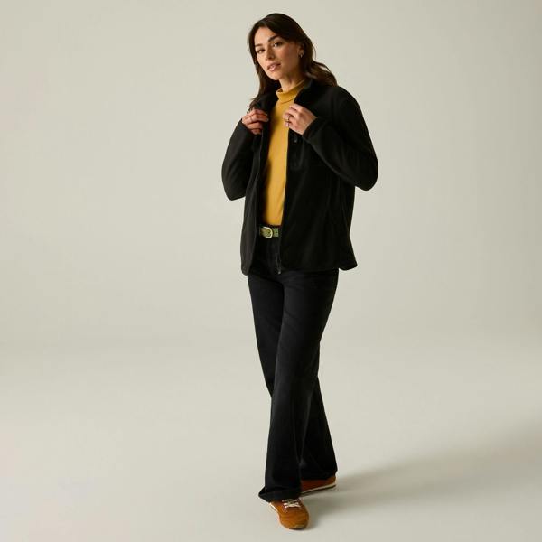 Regatta Womens/Ladies Frankie Full Zip Fleece - Black - 