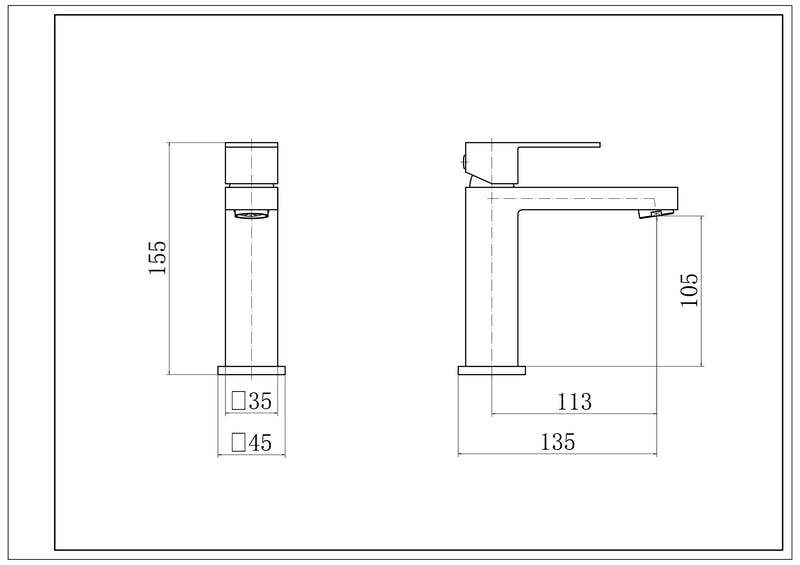 Flode Takern | Mono Basin Mixer | Chrome