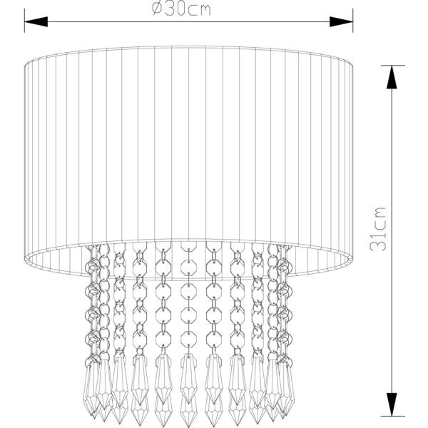 COSYLYTE Winni Beaded Voile Easyfit Lamp Shade