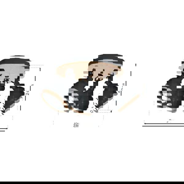 Milagro Oval Ceiling Lamp Hand Made White With Natural Wood