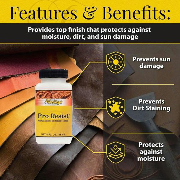 Fiebing's Pro Resist - Leather Stain & Water Repellent Barrier 4oz