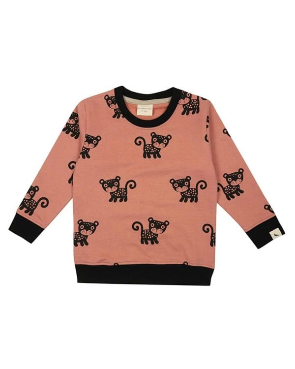 organic cotton Orange Cub Print Sweatshirt - image 2