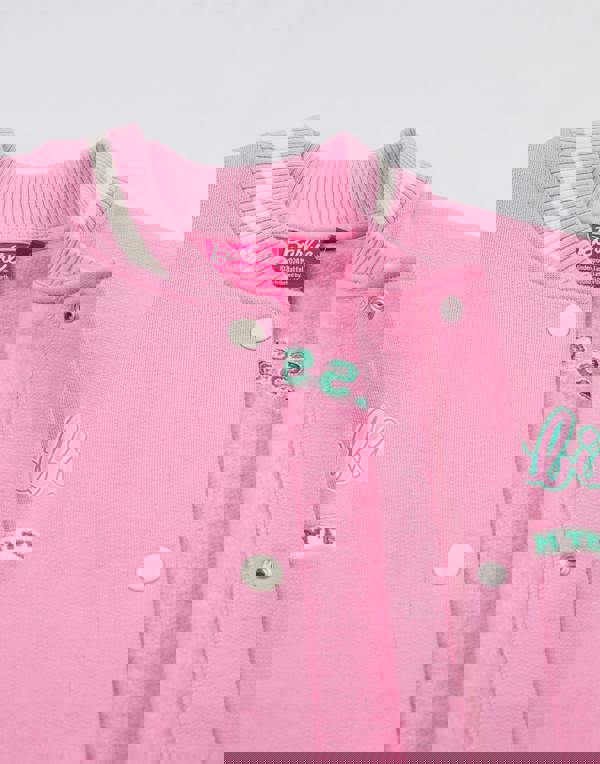 Barbie Girls Pink Dream Team Varsity Jacket