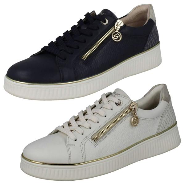 Remonte Ladies Remonte Everyday Casual Leather Trainers D2E00