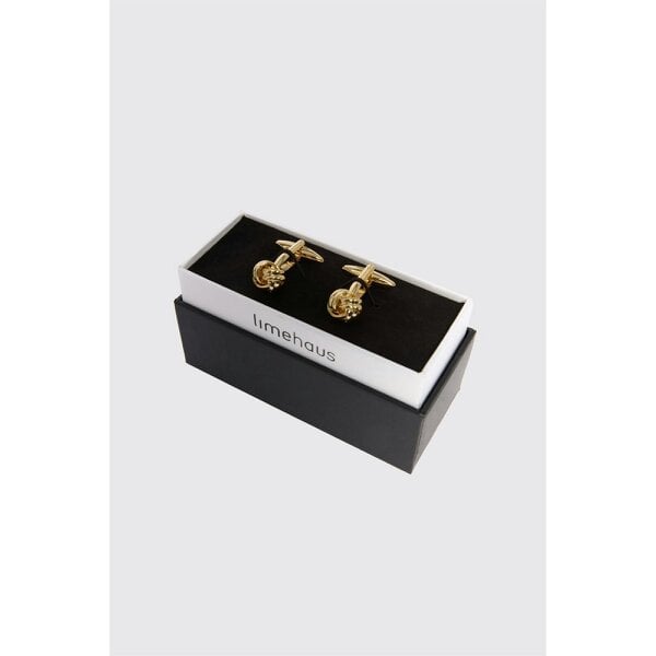 Limehaus Gold Classic Knot Cufflinks