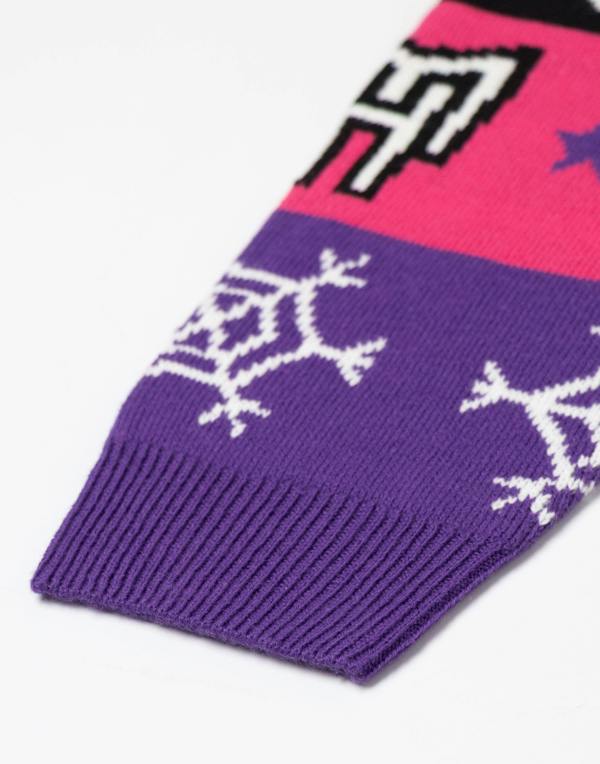 Monster High Girls Multicoloured SKull & Snowflake Fairisle Christmas Jumper