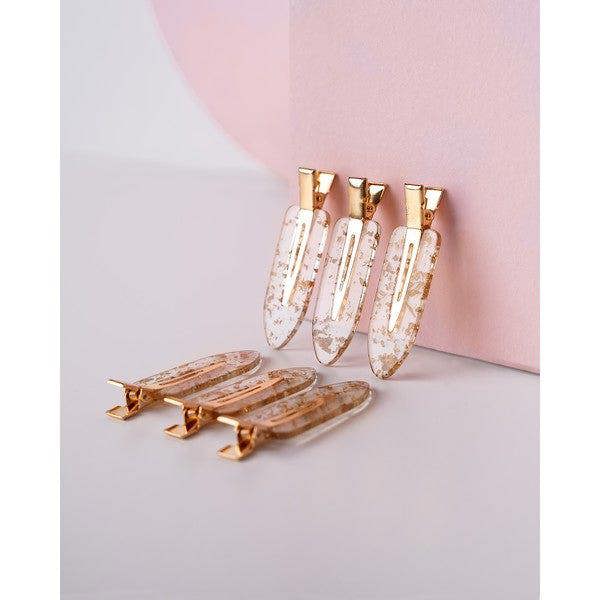 Brushworks Gold Flake No Crease Clips