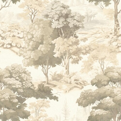 Hoopla Walls Woodland Grove - Natural 10m Wallpaper