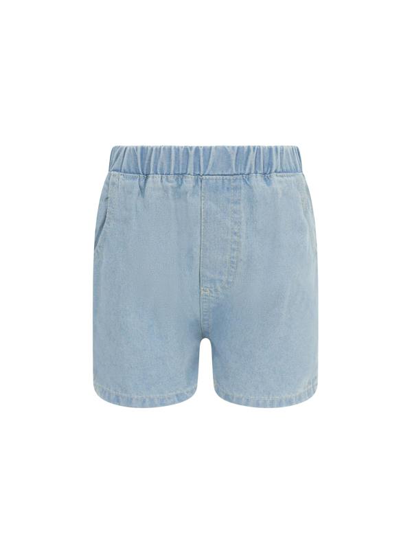 BALOU Unisex Washed Denim Shorts