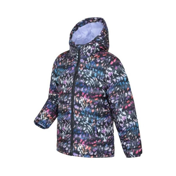 Mountain Warehouse Kids Seasons Patterned Padded Jacket - Jet Black - Jet Black