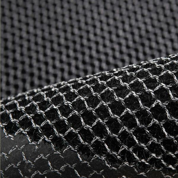 Ultralux Mesh Dirt Trapper Door Mat – Non-Slip Vinyl Indoor/Outdoor Scraper Entrance Mat – Metallic Black & White – Multiple Sizes UMMGR