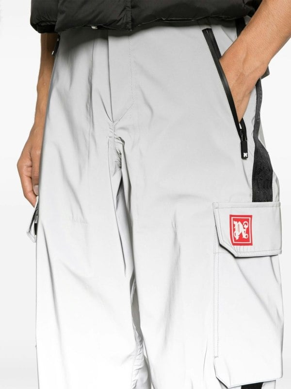 Palm Angels Reflective Ski Pants Silver / Black - Supplied FashionPALM ANGELS