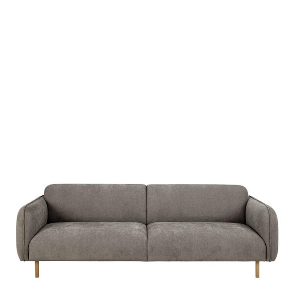 Wyld Haus Cambridge 3 Seater Upholstered Sofa in Fay Dusty Brown Fabric