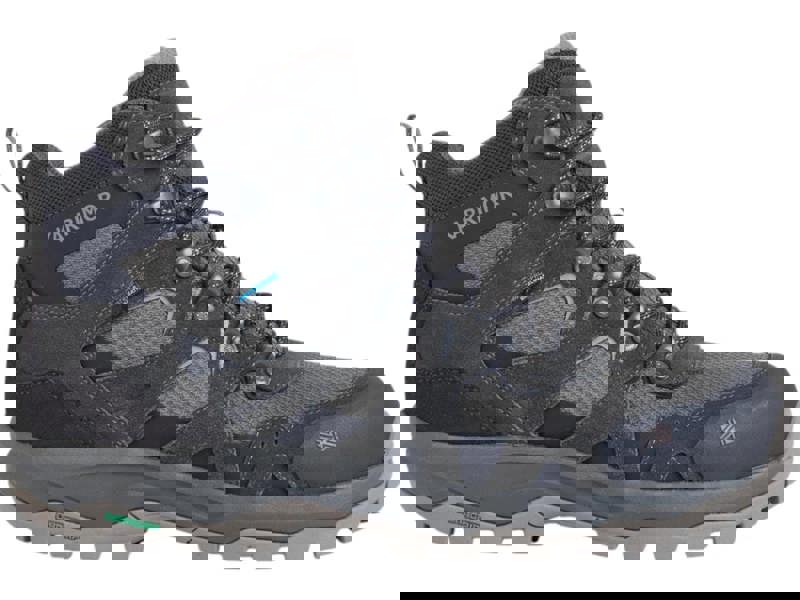 Karrimor Bodmin MID 6 Mens Walking Hiking Lace Up Trekking Boots, rugged outdoor footwear with durable materials, gray and black color, ankle support, and sturdy tread for hiking and trekking.