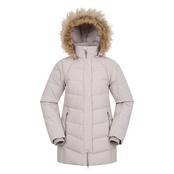 Mountain Warehouse Womens/Ladies Isla II Long Down Jacket - Light Beige - 