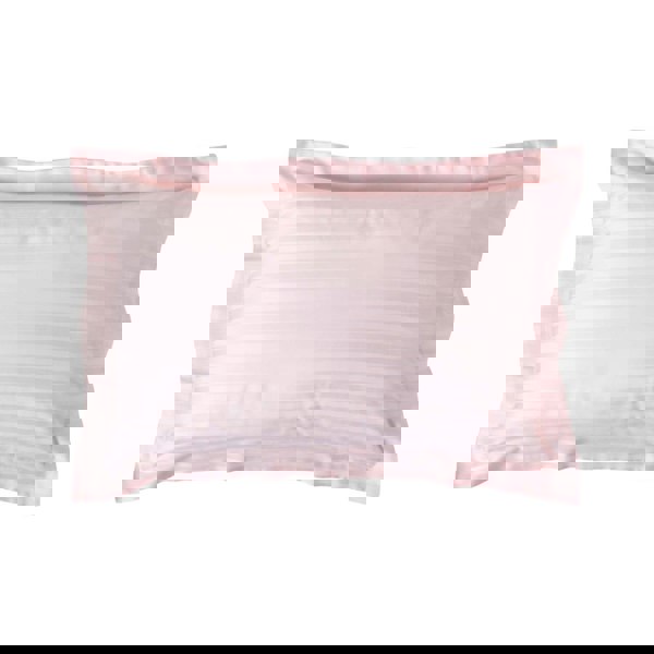 HOMESCAPES Silky 330 TC Egyptian Cotton Satin Stripe Oxford Pillowcase, Standard Size