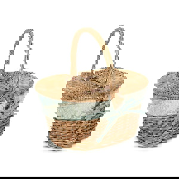 Wicker Picnic Baket with Lining