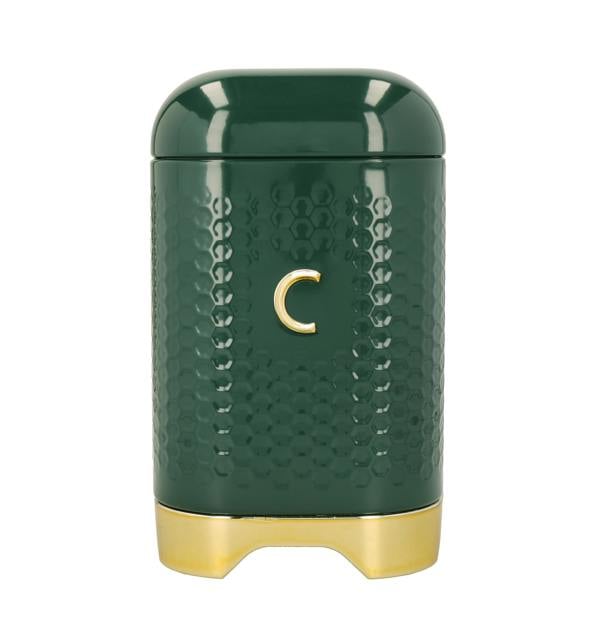 KitchenCraft Lovello Textured Geo Metal Coffee Canister