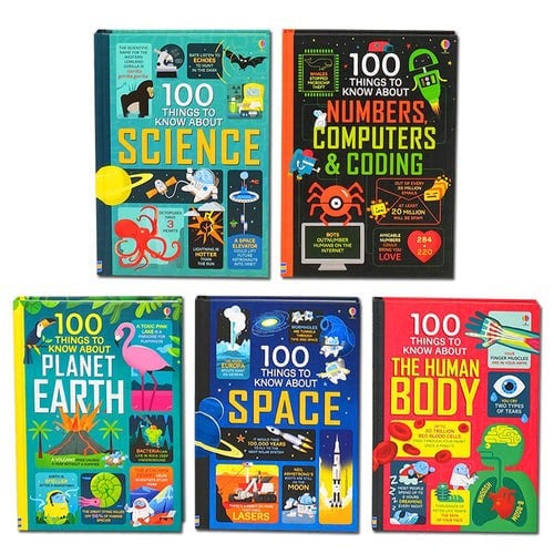 100 Things To Know 5 Book Box Set (Planet Earth, Space, Human Body, Coding & More)