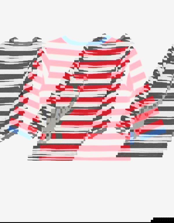 Organic Tabby Cat Applique T-Shirt - Toby Tiger UK Retail