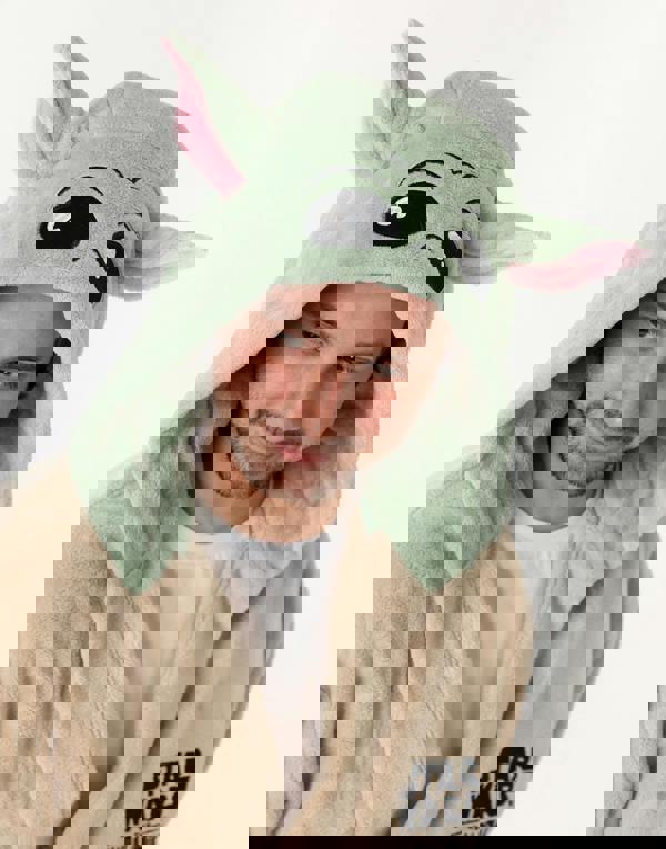 Star Wars Unisex Brown Mandalorian Hooded Bathrobe