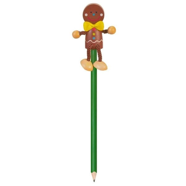 Fiesta Crafts Gingerbread Man Pencil - Pk 2
