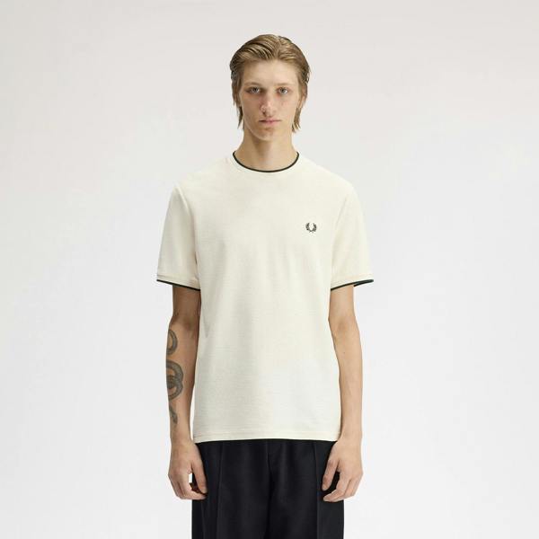 Fred Perry Trim Detail Crepe Piqué T-Shirt